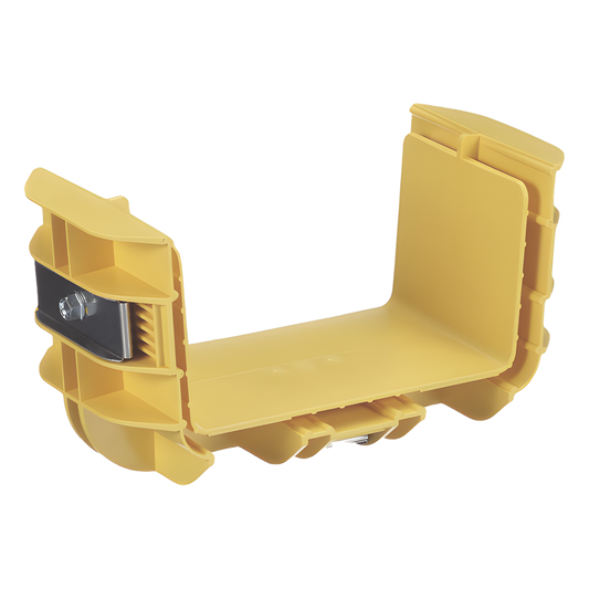 Union Recta "Cople", Para Canaleta FiberRunner™ 6X4, Color Amarillo