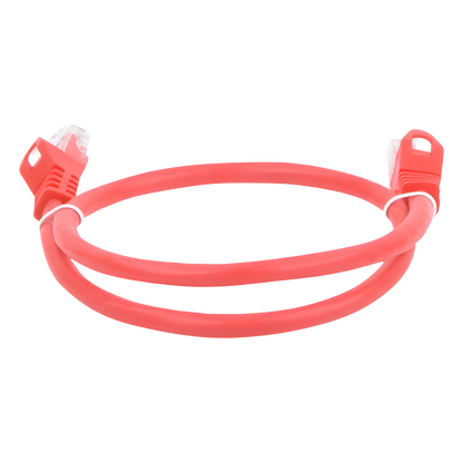 Cable de Parcheo UTP Cat6 - 0.5 Metros (1.64 Pies) - Rojo