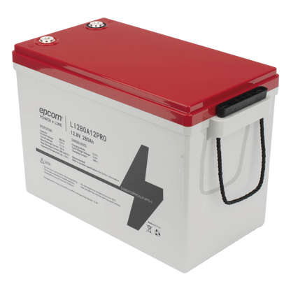 Batería de Litio LiFePO4 Ciclo Profundo / 12.8 Vcc / 280 Ah / 3.58 kWh / 6000 Ciclos / Descarga 140 A / Carga 100 A / BMS con Corte a 11.2 Vcc