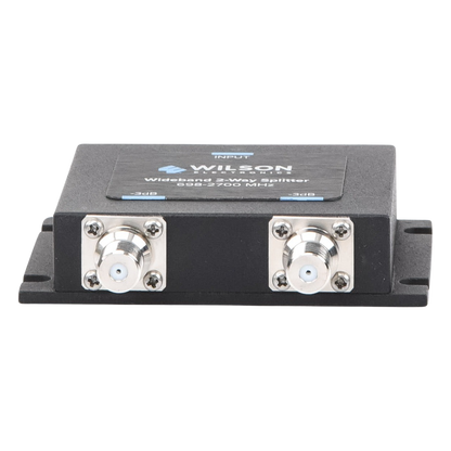 Divisor de Potencia Coaxial 2 Vías / 698-2700 MHz / 75 Ohm / Pérdida por División 3 dB / Aislamiento ≥20 dB / Conector F-hembra / Diseño Microstrip
