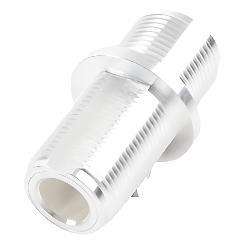 Adaptador Doble N Hembra para Chasis de Montaje Frontal en Doble D Plano y Cuerpo Plateado
