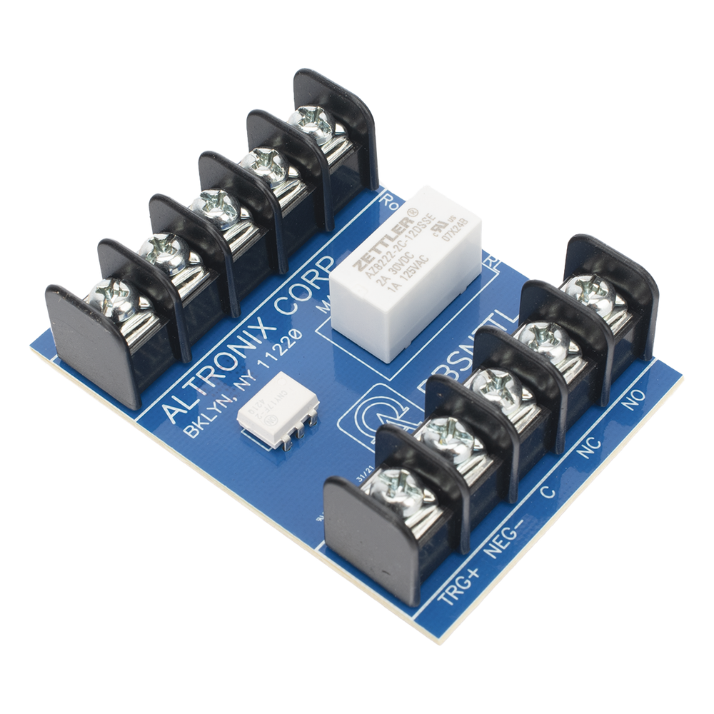 Relé Ultrasensible / Trigger 3-24VDC / Contactos DPDT 1A/120VAC o 2A/28VDC / Operación 12-24VDC / Para Sirenas y Paneles de Alarma