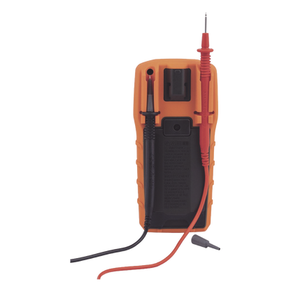 Multímetro Digital con Selección Manual Rango 600V CAT III con Protección de Alerta LED del Cable de Prueba
