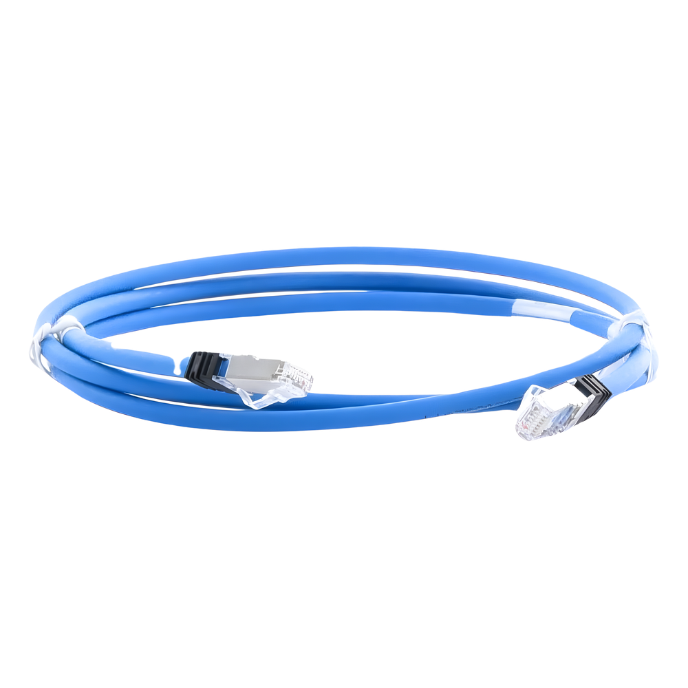 Patch Cord Cat6A, Blindado S/FTP, CM/LS0H, 1.52 Metros (5 Pies), Color Azul