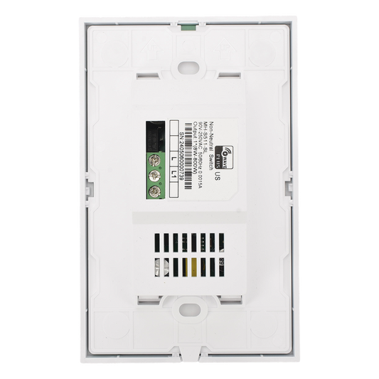 (ZWAVE) Interruptor On/Off panel táctil touch inalámbrico Zwave Plus 1 boton. No requiere cable neutro, Compatible con Hubitat HC8, Álula M2M, otros