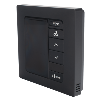INNCOM e7 EMS / Termostato de Gestión Energética / 100-277 VAC / FCU 2 y 4 Tubos / BACnet MS/TP y Wi-Fi / Sensor PIR / Ónix Negro