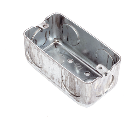 Caja (Chalupa) 4x2" / Profundidad 1-7/8" / 7 Entradas de 3/4" / Troquelada.