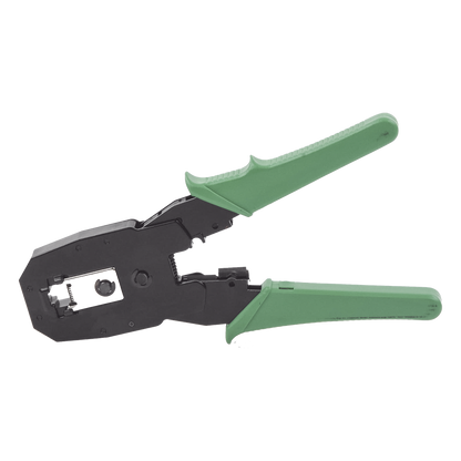 Pinzas para plegar (Ponchadoras) cables RJ11, RJ12, RJ45 telefónicos y cables de red Cat5e, Cat6, Cat6a y con Cavidades para 4, 6 y 8 conductores.