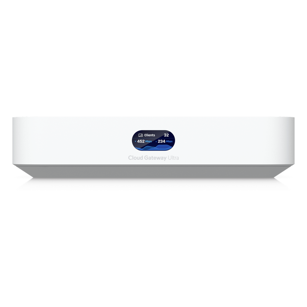 UCG Ultra Cloud Gateway Compacto con Soporte para hasta 30+ Dispositivos UniFi, 300+ Clientes, Enrutamiento IDS/IPS de 1 Gbps y Balanceo Multi-WAN