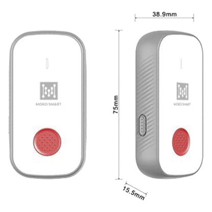 Botón de Pánico LoRaWAN con GPS / BLE para Interior y Exterior / Batería Recargable / IP66