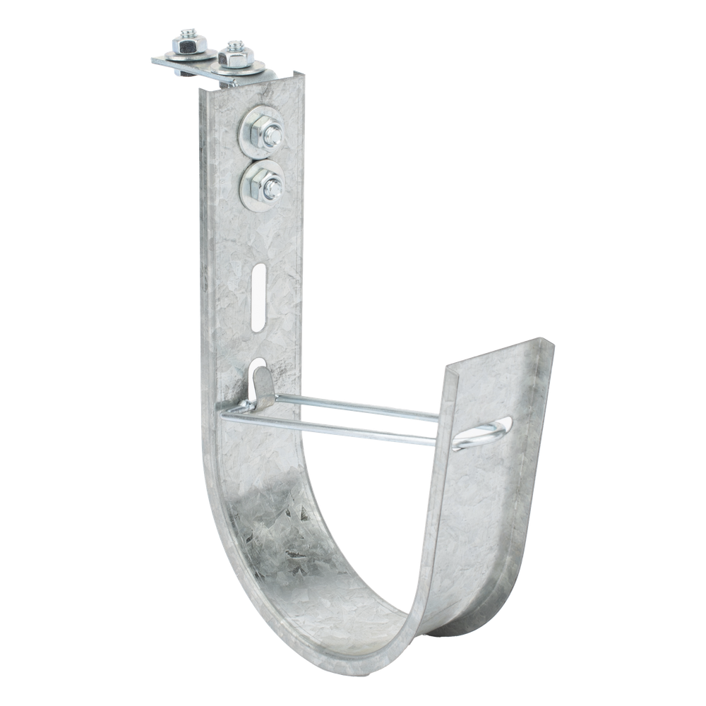 Soporte (Gancho) tipo J-Hook, hasta 115 cables Cat6, ideal para soportar cableado en los espacios de manipulación al aire, Para instalación en