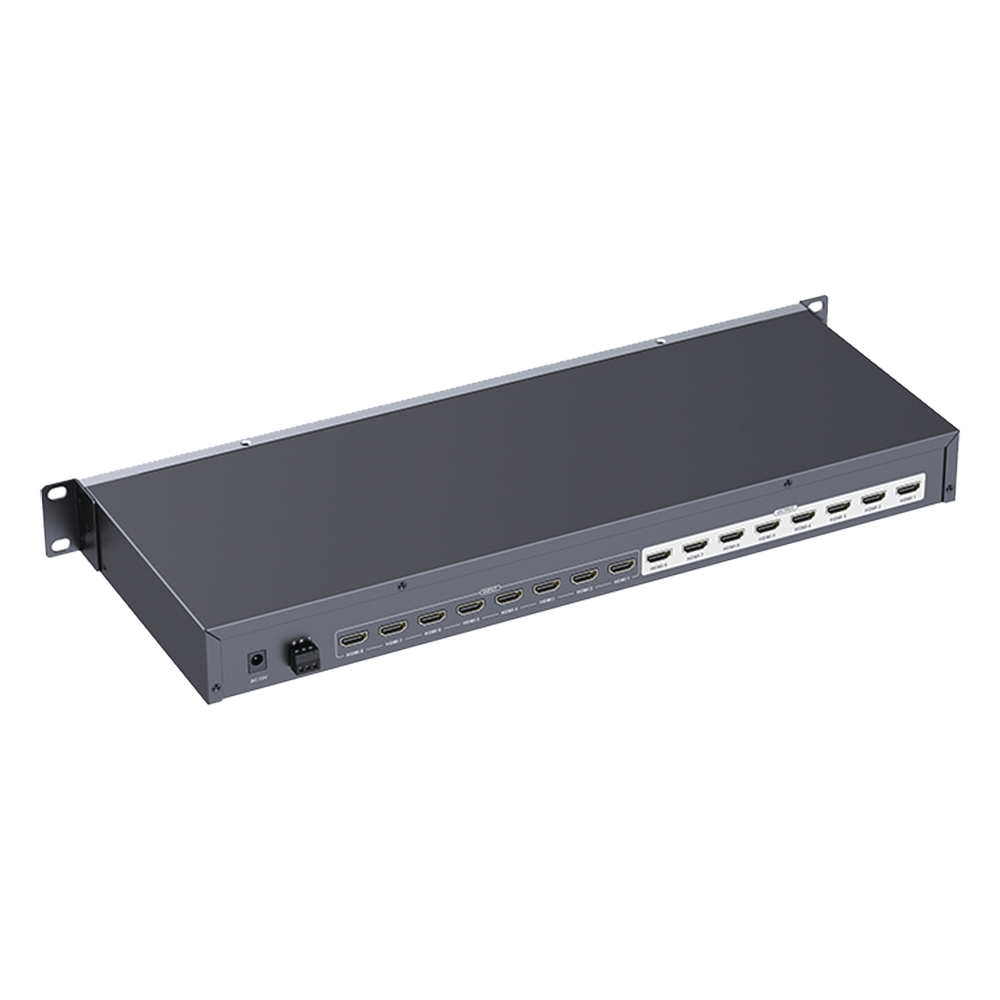 MATRICIAL DE VIDEO HDMI 8 x 8 / 8 Entradas y 8 Salidas en HDMI / 4K @ 30Hz / 10.2 Gbps / HDMI 1.4 / HDCP 1.4 / 3D / Conmutación por Botón, RS232 o