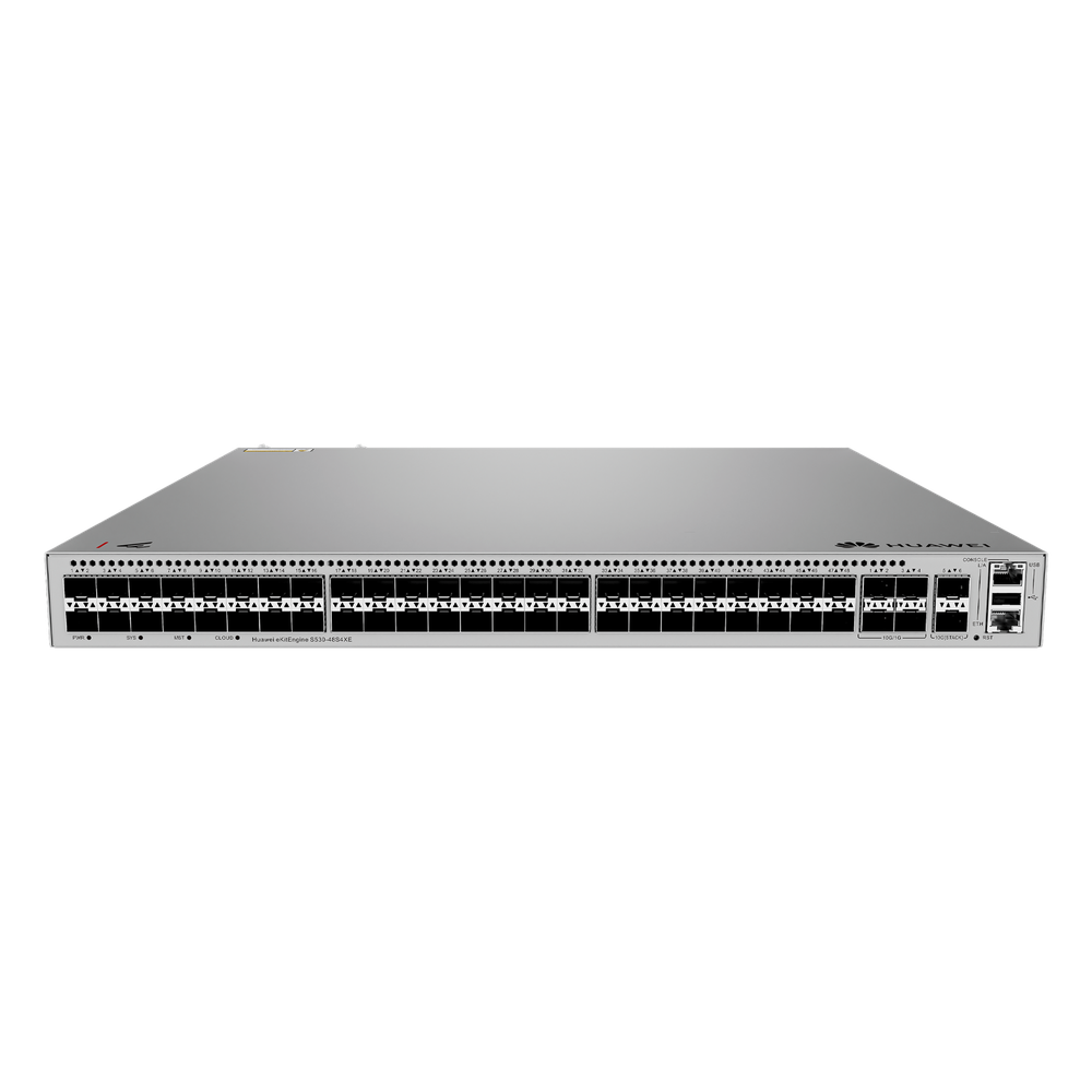 Switch Empresarial Core Gigabit Administrable Capa 3 / 48 puertos 1GE SFP / 4 Puertos 10GE SFP+ Uplink / 2 Puertos 10GE SFP+ (Stack) / ERPS / Ruteo
