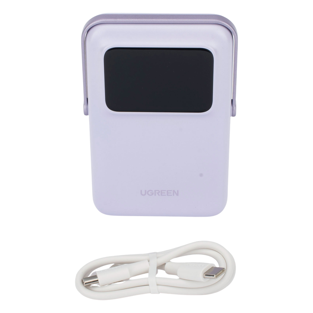 Power Bank Serie UNO Inalambrico | 10000mAh | 7.5W/20W | Con Emojis de Estado | Carga Rápida USB-C Bidireccional | Pantalla TFT Inteligente | Con