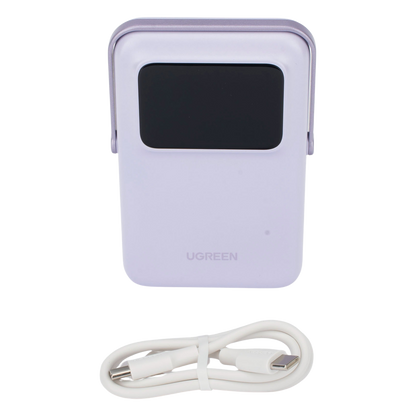 Power Bank Serie UNO Inalambrico | 10000mAh | 7.5W/20W | Con Emojis de Estado | Carga Rápida USB-C Bidireccional | Pantalla TFT Inteligente | Con
