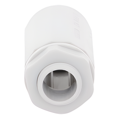 Conector de tubería rígida a caja (Racor), PVC Auto-extinguible, de 16 mm