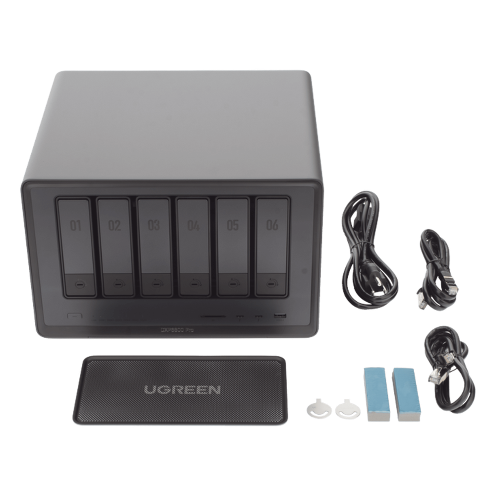 NAS UGREEN NASync DXP6800 Pro / Intel Core i5-1235U 10 Núcleos / 6 Bahías SATA + 2 M.2 NVMe / 2 Puertos Thunderbolt 4 / 2 Puertos 10GbE / 8K HDMI