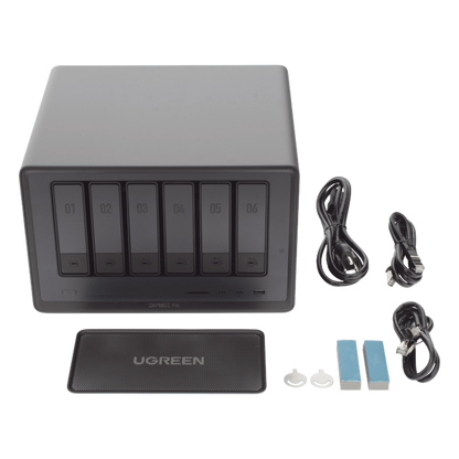 NAS UGREEN NASync DXP6800 Pro / Intel Core i5-1235U 10 Núcleos / 6 Bahías SATA + 2 M.2 NVMe / 2 Puertos Thunderbolt 4 / 2 Puertos 10GbE / 8K HDMI