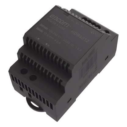 Fuente de Poder Industrial Entrada: 100-240 Vca / Salida: 15 Vcc/ 4 A/ 60 W/ Riel Din