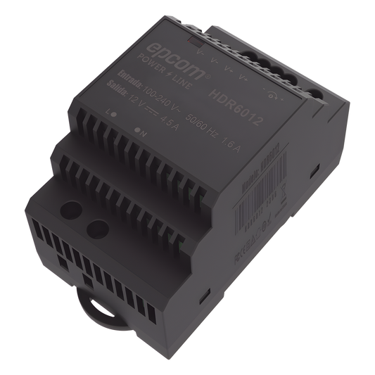 Fuente de Poder Industrial Entrada: 100-240 Vca / Salida: 15 Vcc/ 4 A/ 60 W/ Riel Din