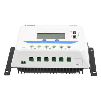 Controlador Solar de Carga PWM 12/24/36/48 V 45 A, Salida USB, con Display