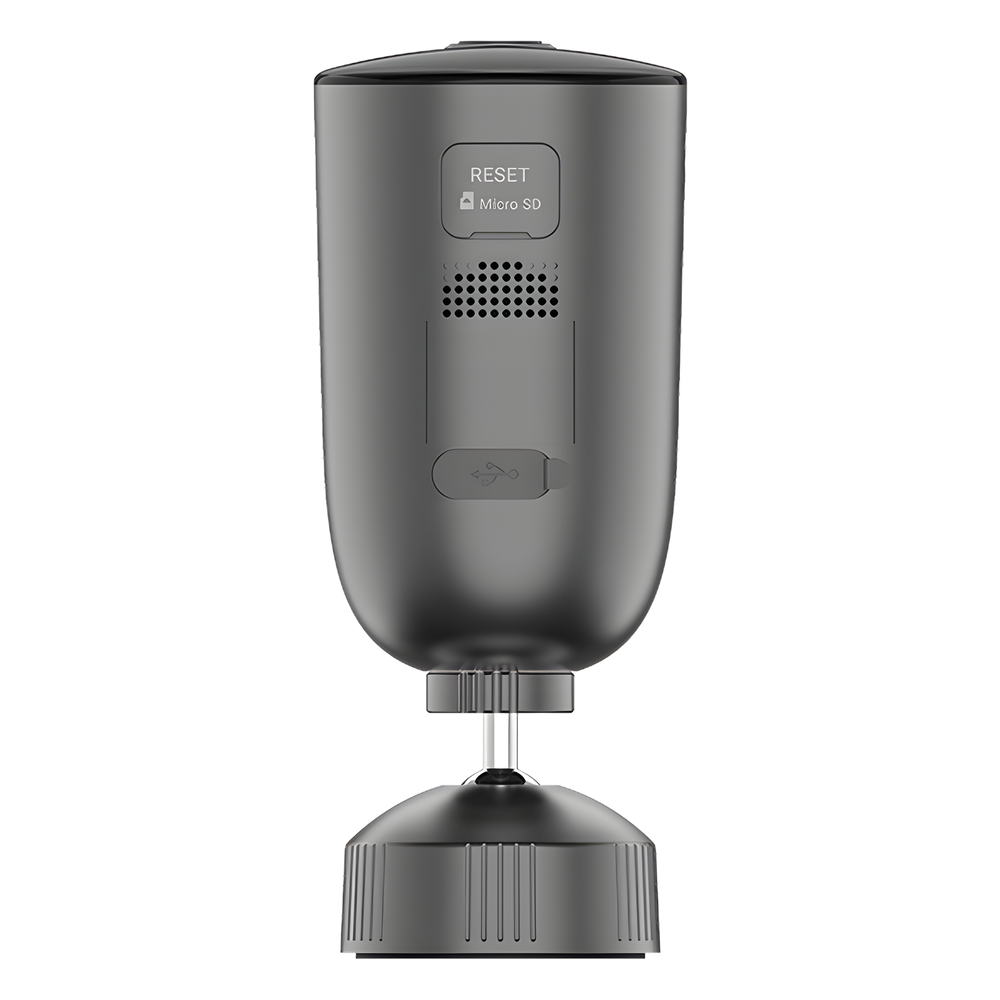 Cámara IP Inalámbrica Con Batería Recargable (Cero Cables) / 2K (3 Megapixel) / Micro SD / Detección Humana / Colores en Oscuridad / Sirena y Estrobo