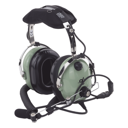 Auriculares de aviación, con micrófono, sobre la cabeza, helicóptero