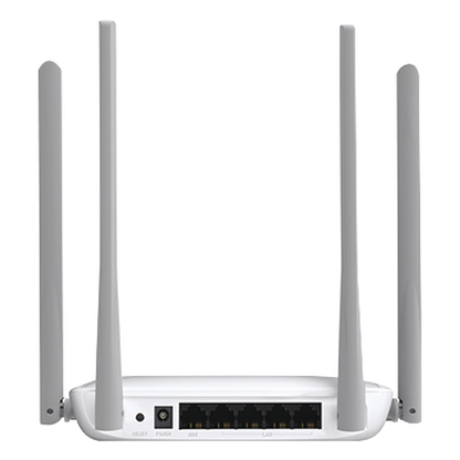Router Inalámbrico N Mejorado / 2.4 GHz de 300 Mbps / 1 Puerto WAN 10/100 Mbps / 3 Puertos LAN 10/100 Mbps / 4 Antenas de 5 dBi