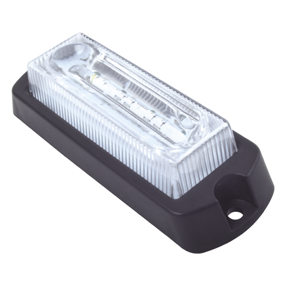 Luz Auxiliar Ultra Brillante de 8 LED's en color Rojo/Claro con mica transparente