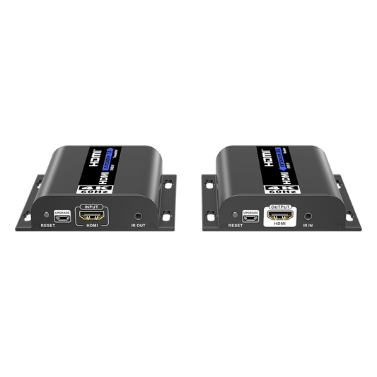 Kit Extensor HDMI | AV sobre IP | 4K@60Hz | 120 m | HDMI 2.0 | HDCP 2.2 | 18 Gbps | Conexión 1:1 , 1:N, N:1 , N:N | Compatible con App iMMS
