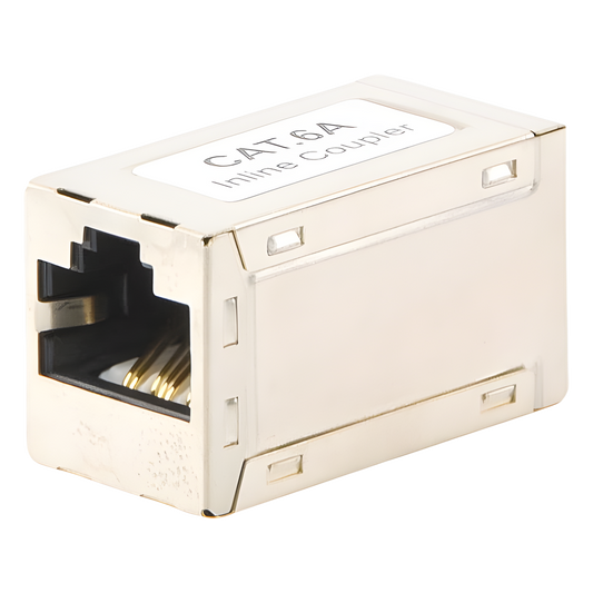 Acoplador STP Cat6A Hembra RJ45 a RJ45 Hembra