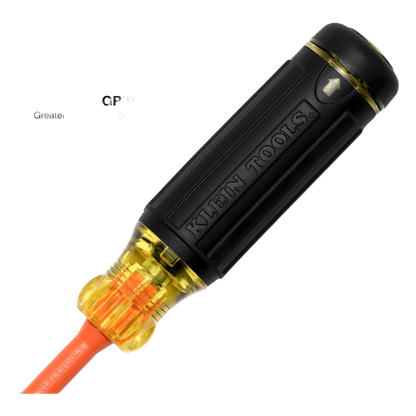 Destornillador Aislado 6-en-1 Auto-Lock / Aislado 1000V CAT III / Almohadilla de agarre / Almacenamiento de brocas integrado / Bits Philips #1 #2