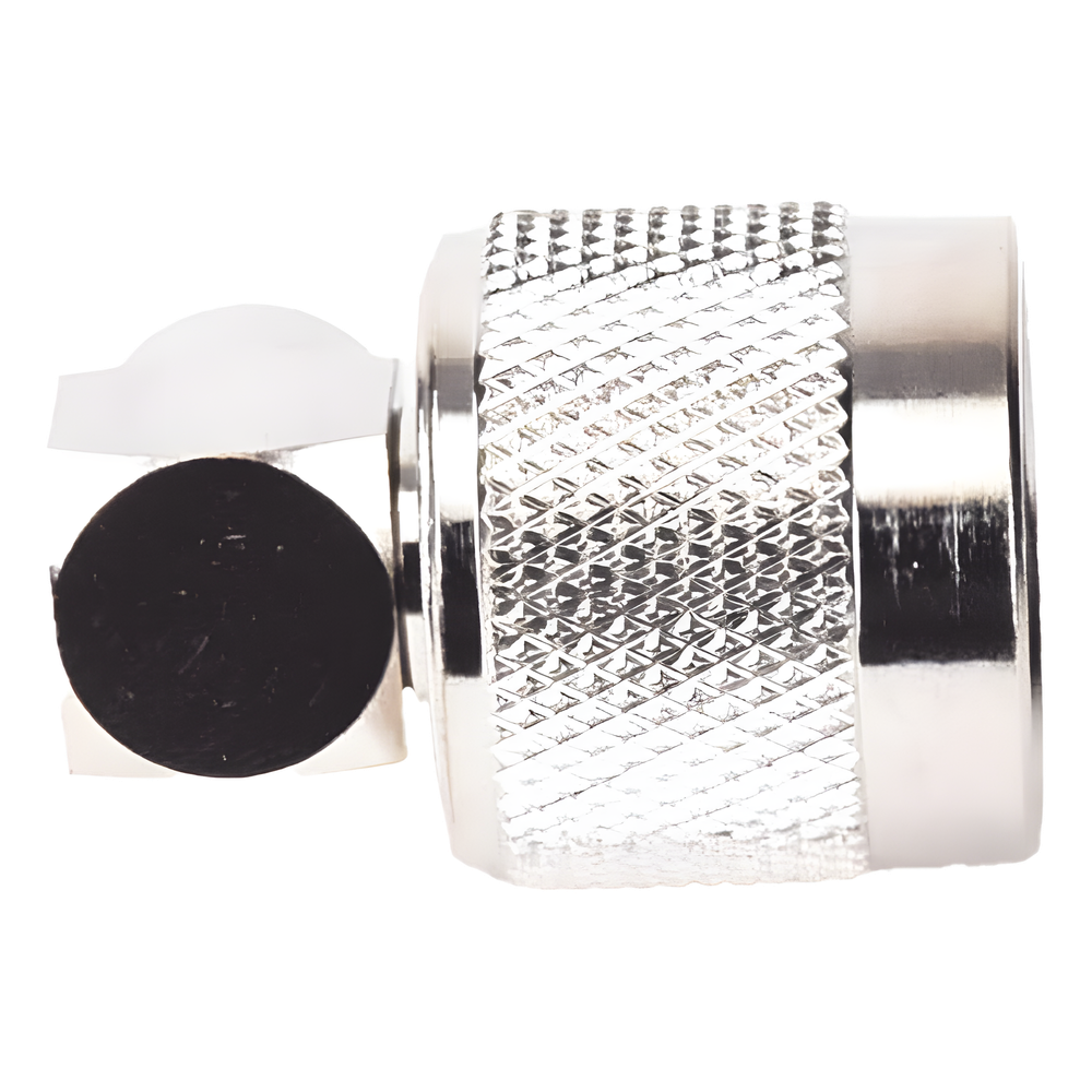 Conector N Macho en A/R de Anillo Plegable para Cables LP-195, LP-142, RG-58/U, RG-142/U, Niquel/ Oro/ Teflón