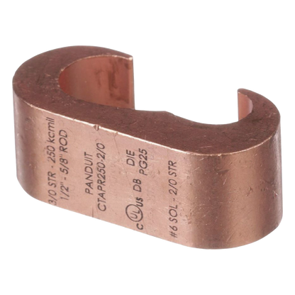 Conector de Conexión Tierra tipo "E" para Conductor de Cobre 3/0 Awg - 250Kcmil, 1 Pieza