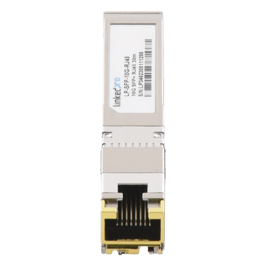 Transceptor Óptico SFP+ a RJ45 /10 Gbps / Conector RJ45 / 10GBASE-T / Distancia de hasta 30 m.