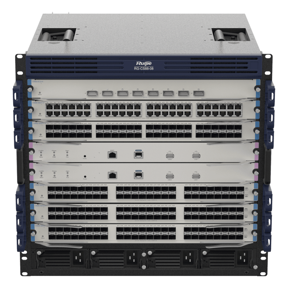 RG-CS88-08 switch core L3 chassis p/ 6 tarjetas y 2 supervisores
