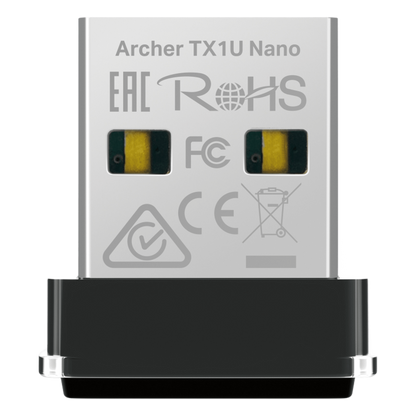 Adaptador USB Inalámbrico AX300 / Wi-Fi 6 2.4 GHz / 287 Mbps / Nano Size / OFDMA y MU-MIMO / Driver Pre-cargado / WPA2-PSK