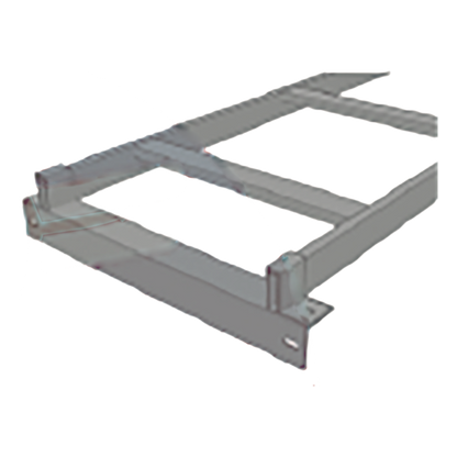 Ménsula Terminal para Escalera Tubular de 1.5" de Peralte y 12" de Ancho, Acabado con Pintura Epóxica Color Negro, Ideal para el Soporte y