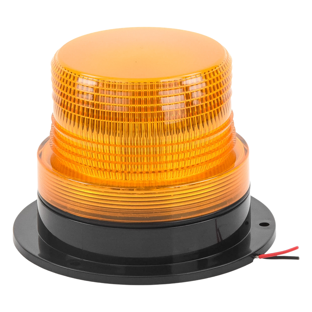 Burbuja brillante de Larga Vida Útil con 8 LEDs, color ámbar, domo ámbar, 12Vcd