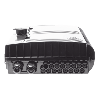 Cierre de Empalme para 24 Fusiones de Fibra Óptica, Interior/Exterior, con 16 Acopladores SC/APC y Splitter 1x16 SC/APC Incluido, IP65