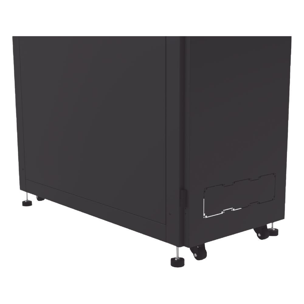 Gabinete Profesional para Telecomunicaciones de 45UR, 1200 mm Profundidad, Incluye 2 Organizadores Verticales de 45 Unidades de Rack, Se envía el