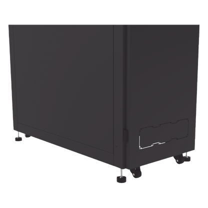 Gabinete Profesional para Telecomunicaciones de 45UR, 1200 mm Profundidad, Incluye 2 Organizadores Verticales de 45 Unidades de Rack, Se envía el