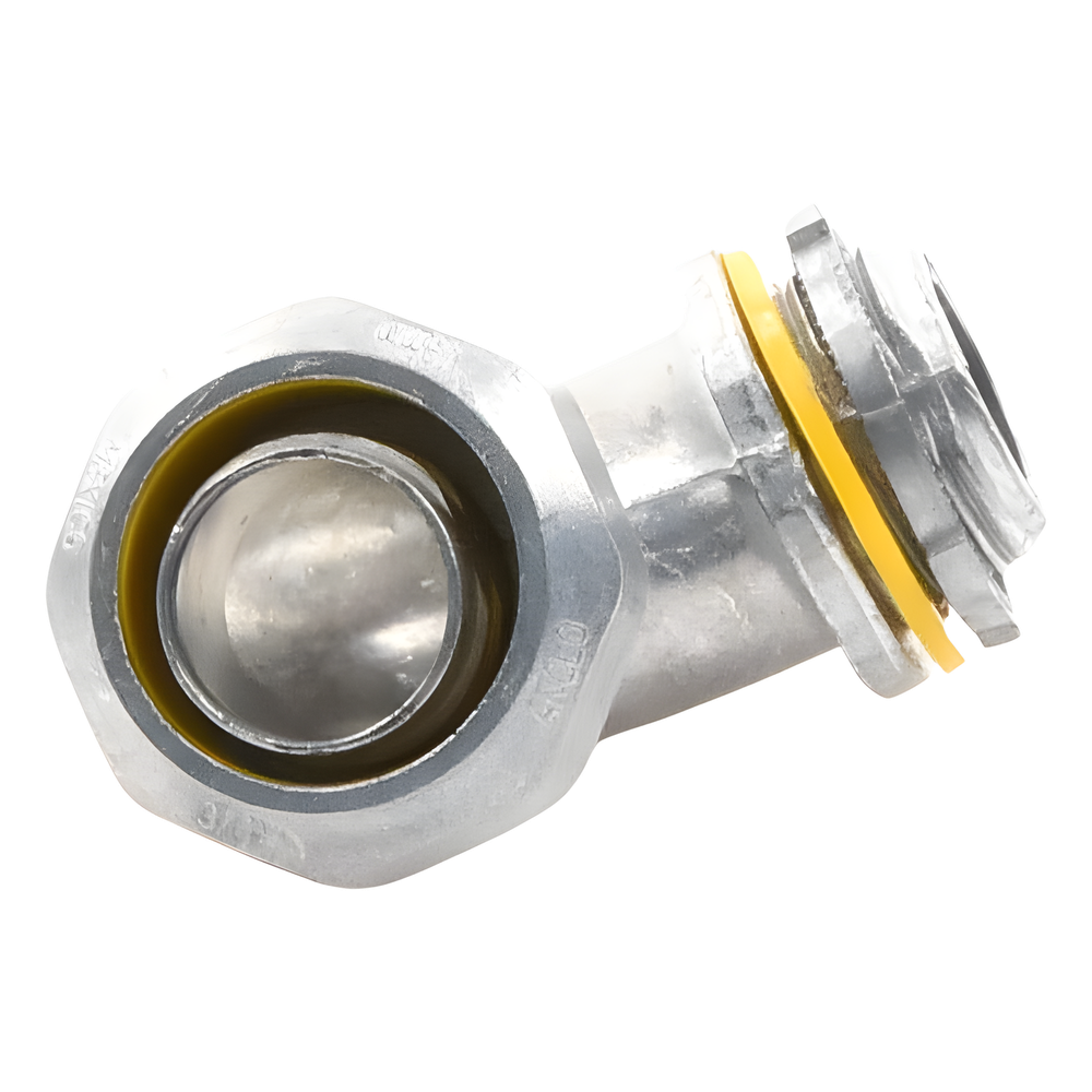 Conector Curvo para tubo tipo Liquidtight de 3/4" (19 mm). Compatible con ANC-COT34.