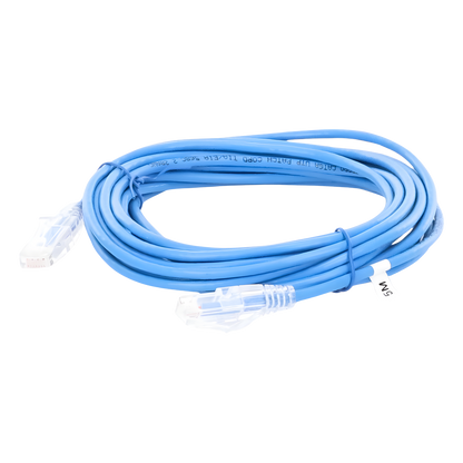 Cable de Parcheo Slim UTP Cat6A - 3 Metros (9.84 Pies) Azul, Diámetro Reducido (28 AWG)