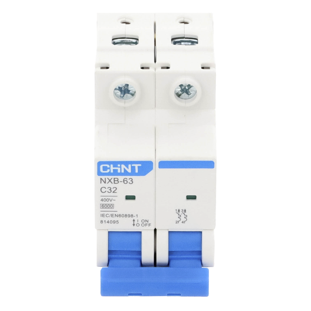 Pastilla para Riel Din, 2 Polos, 32 Amp, Vca:110/415v, 6kA, Catálogo: NXB632PC32.