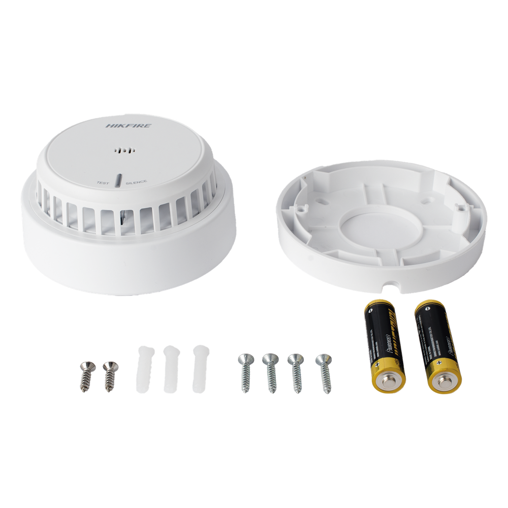 (HikFire) Detector de Humo Óptico Hikvision / Tecnología Avanzada de Detección de Incendios / Alarma Temprana y Fiabilidad Certificada / Soporta
