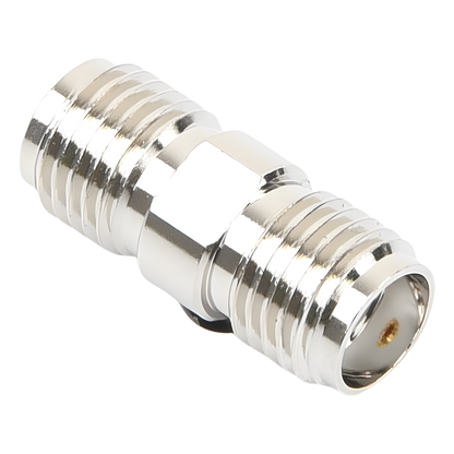 Adaptador en Línea tipo Barril, de Conector SMA Hembra a SMA Hembra, Níquel/ Oro/ Teflón