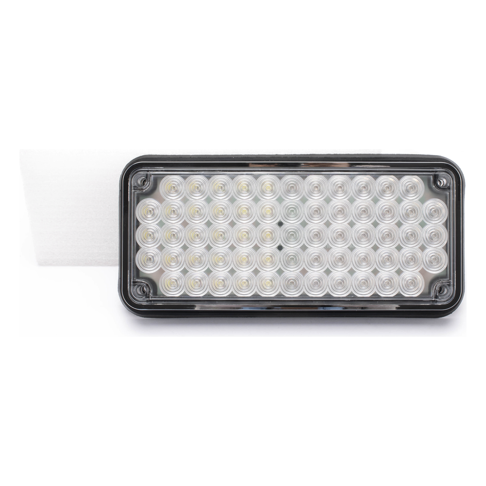 Luz de Advertencia de 7X3", Bicolor Rojo/Claro, Ideal para Ambulancias
