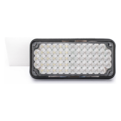 Luz de Advertencia de 7X3", Bicolor Rojo/Claro, Ideal para Ambulancias