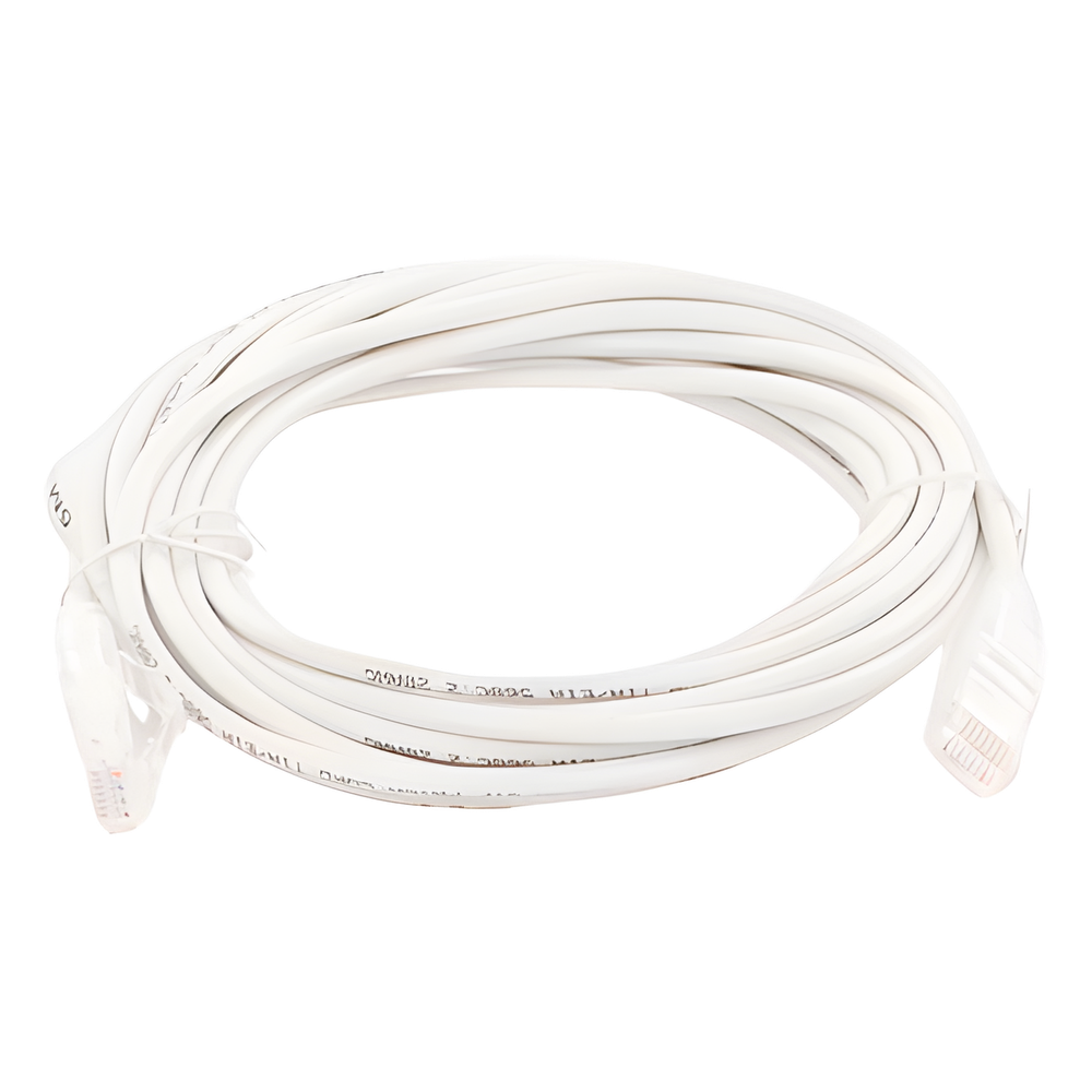 Cable de Parcheo Slim UTP Cat6A - 5 Metros (16.40 Pies) Blanco, Diámetro Reducido (28 AWG)